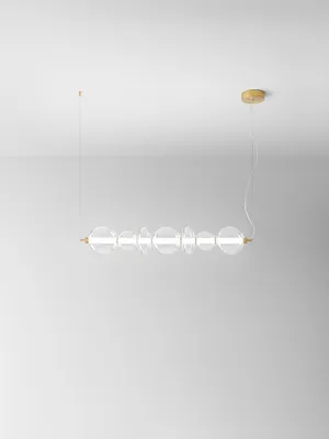 Zdjęcie produktu dla Współczesna lampa wisząca Bubbles Metal Gold Led Integrated 50W