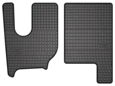 Produktbild von Gummi-Fußmatten Vorne für Renault T 2013- – 2-tlg, Schwarz, passgenau – Wielganizator SolidPRO