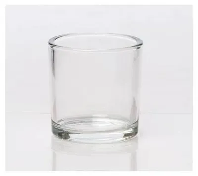 Produktbild von Teelichthalter Kerzenglas HEAVY H. 8cm Ø 9cm Glas klar konisch Rudolph Keramik