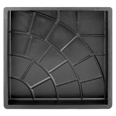 Produktbild von Betonform Bodenplatten 35x35cm Viertelkreis-Design