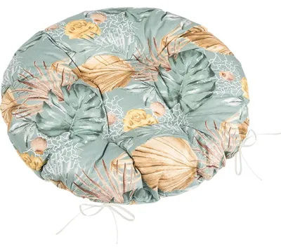 Produktbild von Sitzkissen Adele gesteppt rund - Durchmesser 40 cm - Grau,Gelb,Beige