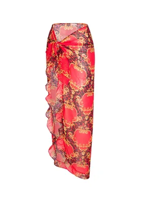 Produktbild von Moda Minx Sarong Bella Vita langer Sarong mit tollem Muster Sienna One Size
