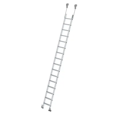 Produktbild von MUNK Aluminium-Regalleiter fahrbar 16 Stufen