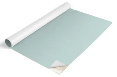 Produktbild von Tulup Möbelfolie - Klebefolie Möbel - Selbstklebende Folie 65x130 cm - Möbelfolie Schrank - Folie für Möbel - Möbelfolie Küche - Wasserdicht - Abwaschbar - Selbstklebend - Luftblasenfrei - Türkisfarbener Farbverlauf