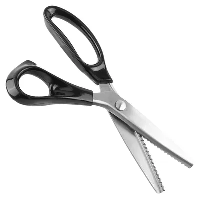 Zickzackschere, 4 mm, für Stoffe, Leder & Basteln