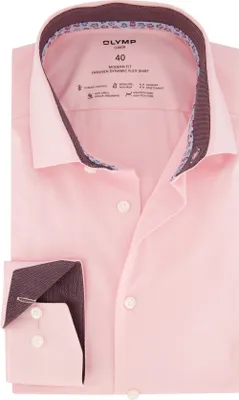 Zdjęcie produktu dla Koszula Olymp Luxor różowa bawełna 24 Seven Modern Fit