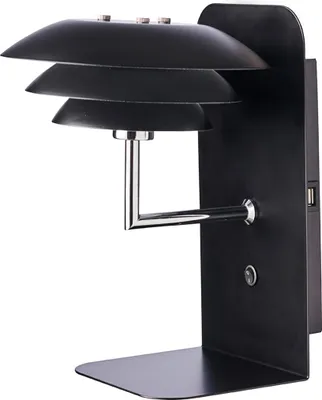 Produktbild von Wandleuchten Wandlampe LED Wandbeleuchtung Leselampe Wand Nachttischlampe Wohnzimmer USB Metall Schlafzimmer DL20 Schwarz