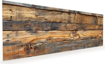 Produktbild von Küchenrückwand Spritzschutz Glas mit Motiv Holzwandoptik 40 x 40 cm