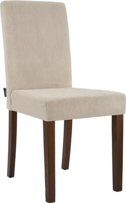 Obrázek produktu pro Manšestrová jídelní židle - kuchyňská židle - pohodlný sedák - moderní design - dřevěné nohy