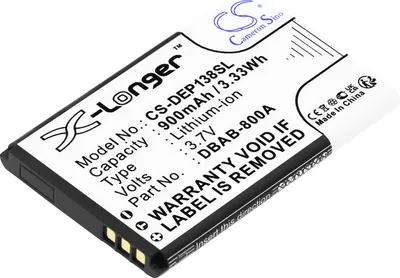 Produktbild von TECHTEK Akku Kompatibel mit [Doro] 1378, 1380, 1382, 1385, DFB-0350 Ersetzt DBAB-800A