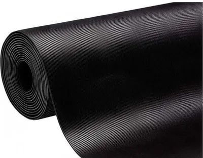 Produktbild von WESEMEYER Riefen-Gummimatte schwarz 120,0 x 300,0 cm