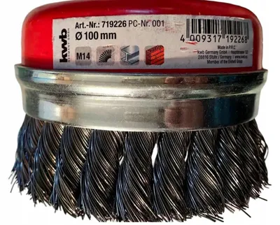 Obrázok produktu pre kwb 719226, Kefa na pohár, 10 cm, 0,5 mm, Kov, Kameň, Drevo, Kov