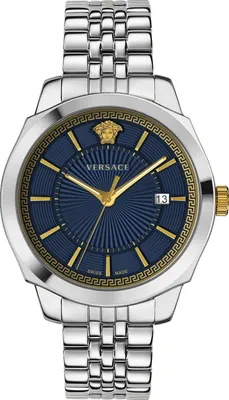 Produktbild von Versace Herren Armbanduhr  Icon Classic 42 mm Datumsfenster Armband Edelstahl VEV900821