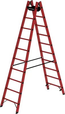 Produktbild von Sprossen-Stehleiter GFK 2x10 Sprossen