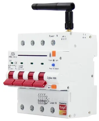 Produktbild von IMMAX NEO SMART Leitungsschutzschalter 3P+N 10-63A mit Fehlerstromschutzschalter, Verbrauchsmessung, Zigbee 3.0, TUYA