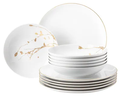 Produktbild von Seltmann Weiden Tafelservice 12-tlg. LIBERTY GOLDEN ROSE
