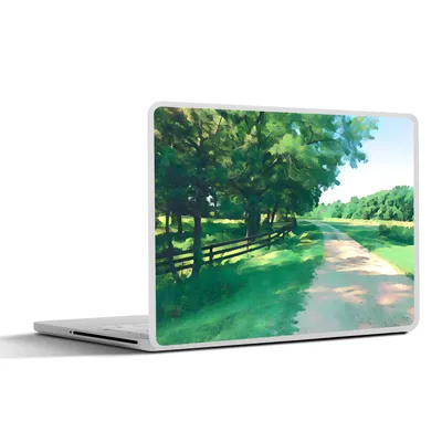 Produktbild von MuchoWow® Laptop Aufkleber Sticker Cover Sommer - Malerei - Aquarell 36.5x27.5 cm - Laptop-Sticker