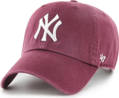 Produktbild von '47 Brand MLB New York Yankees '47 CLEAN UP Strapback Cap maroon