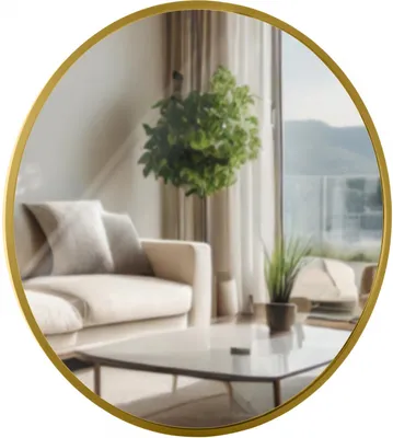 Immagine prodotto di Specchio da parete Elsie M 323821 - 45x45 cm - Oro