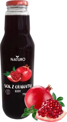 Immagine prodotto di Succo di melograno 100 % 750 ml / Naturo