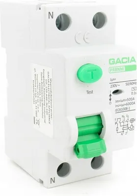 Productafbeelding van GACIA FI-schakelaar type A, 100mA, 2-polig. FI-schakelaar. Zekeringautomaat 40A