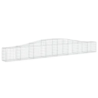 Produktbild von vidaXL Gabione mit Hochbogen 400x30x40/60 cm Verzinktes Eisen