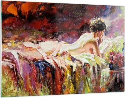 Produktbild von Bilder auf glas - Frau Modell - 120x80cm - Glasbilder - Wandbilder - Bilder - Kunstdruck - zum Aufhängen bereit - Wanddekoration aus Glas - Glas Bilder - Wandbild auf Glas - Einteilig - GAA120x80-3534
