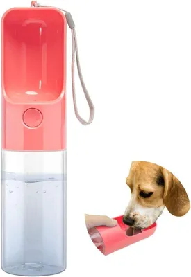 Produktbild von Kleintier-Trinkflasche Hunde-Wasserflasche, tragbare Haustier-Wasserflasche, Hunde- und Katzen-Trinkflasche, Haustier-Reise-Wassertrinkflasche, Hausti