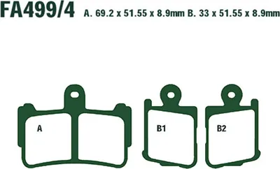 Immagine prodotto di Pastiglie freno EBC HH FA499/4 mescola sinterizzata per Honda VFR 1200