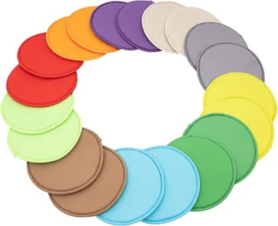 Produktbild von 20 Stück Runde Sitzkissen, Bodenkissen, Dekorative Kissen für den Boden, ⌀30cm Weiche Stuhlkissen, Yogakissen, Katzen- und Hundebett, für Zuhause, Garten, Auto, Büro - Beige 10