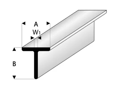 Imagen del producto de Perfil Krick ASA, dimensiones 3,5 x 3,5 x 1000 mm