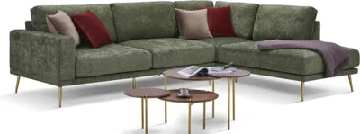 Produktbild von Design Stoff Ecksofa L-Form Sofa Couch Design Polster Textil Modern Eckgarnitur