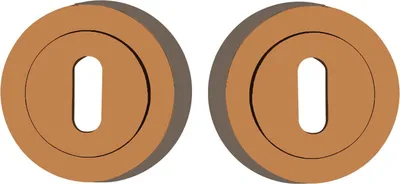 Productafbeelding van Ronde schild, roset sleutel, rosé goud, Elika