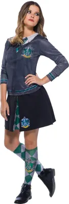 Produktbild von Rubie's Harry Potter Slytherin Verkleidungssocken, Einheitsgröße, für Kinder und Erwachsene