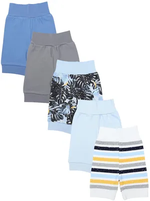 Immagine prodotto di TupTam unisex baby bloomers pantaloncini estivi in cotone 5-pack, colore: Koala strisce menta verde grigio arancio jeans, taglia: 98/104