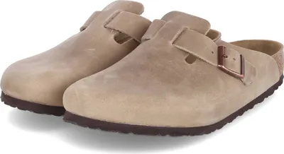 Produktbild von Birkenstock Boston Leder Tabacco Braun Normales Fußbett - Pantoffel - 960811