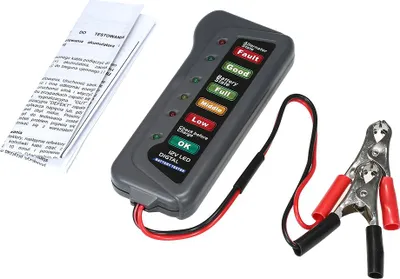 Produktbild von 6-LED-Anzeige Digitaler Batterie-Generator-Tester Batterietester Batteriestandsüberwachung für Auto Motorrad LKW 12V