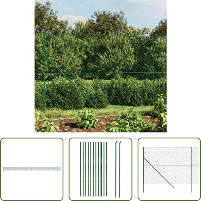Produktbild von The Living Store Maschendrahtzaun Grün 1,4x25 m