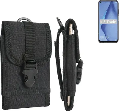 Produktbild von K-S-Trade Holster Handy Hülle kompatibel mit Huawei P40 Lite Holster Handytasche Gürtel Tasche Schutz Hülle Robust Outdoor schwarz