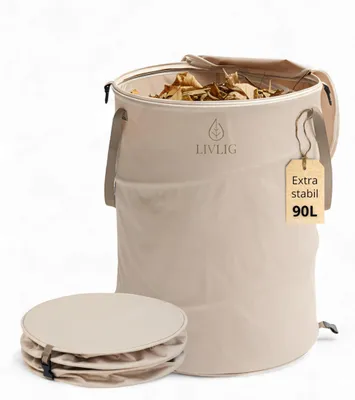 Produktbild von Faltbarer Gartenabfallsack 90L mit Deckel und doppeltem Boden