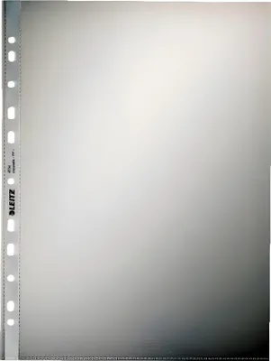 Immagine prodotto di Leitz 4704-00-00 Copertina standard per brochure, A4, PP, grana, 0,10 mm, a prova di documento, incolore, 100 pezzi