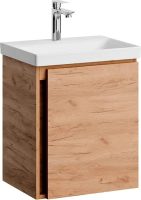 Produktbild von Planetmöbel Unterschrank mit Waschbecken 50 cm Gold Eiche Gäste WC Badmöbel