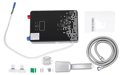 Produktbild von Elektrischer Wasserheizer, wandmontiertes Design, Hochleistungsheizung, schwarz