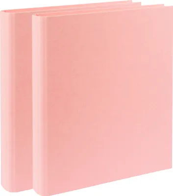 Produktbild von Ordner DINA4 schmal, Ringordner inkl. Klarsichtfolien (rosa) (2 Stk.)
