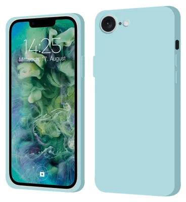 Produktbild von Hülle für Apple iPhone 17e Case Cover Bumper Smartphone Softgrip Schutzhülle Farbe: Hellblau