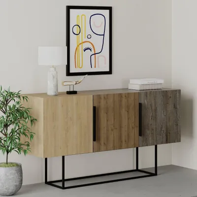 Immagine prodotto di Madia 3 Ante in MDF Tontini Rovere Noce