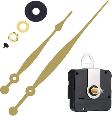 Produktbild von Kleiner mechanischer Wanduhrenmechanismus mit stummer Quarzbewegung und goldenem Finish für DIY-Uhrenersatzteile