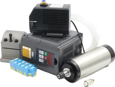 Produktbild von CNC-Spindelmotor, wassergekühlt, Inverter, kompatible Halterung