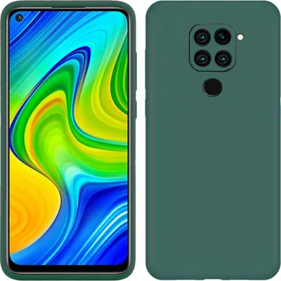 Image de Étui pour Xiaomi Redmi Note 9, étui de protection en silicone souple en caoutchouc liquide Vert nuit