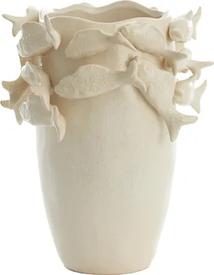 Obrázek produktu pro Light & Living Váza FISCH Keramik Creme 29x28x36,5 cm